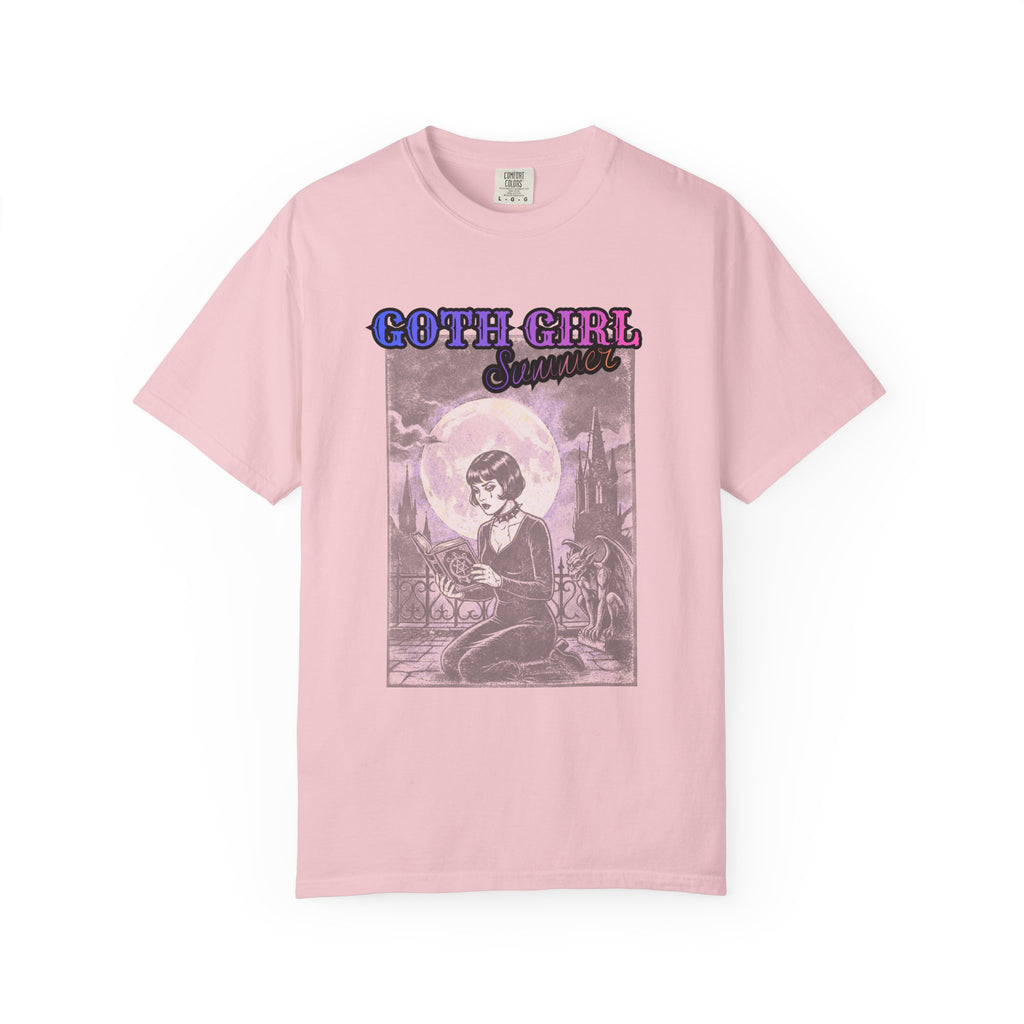 T-Shirt — "Goth Girl Summer" Moonlight Reading (The Last Romance Tour 2026 Back Print)