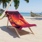 Relax... It Will All Be Over Soon — Nuclear Chic Apocalypse Beach Towel | Heavyweight Beach Blanket, 30"×60" / 36"×72"