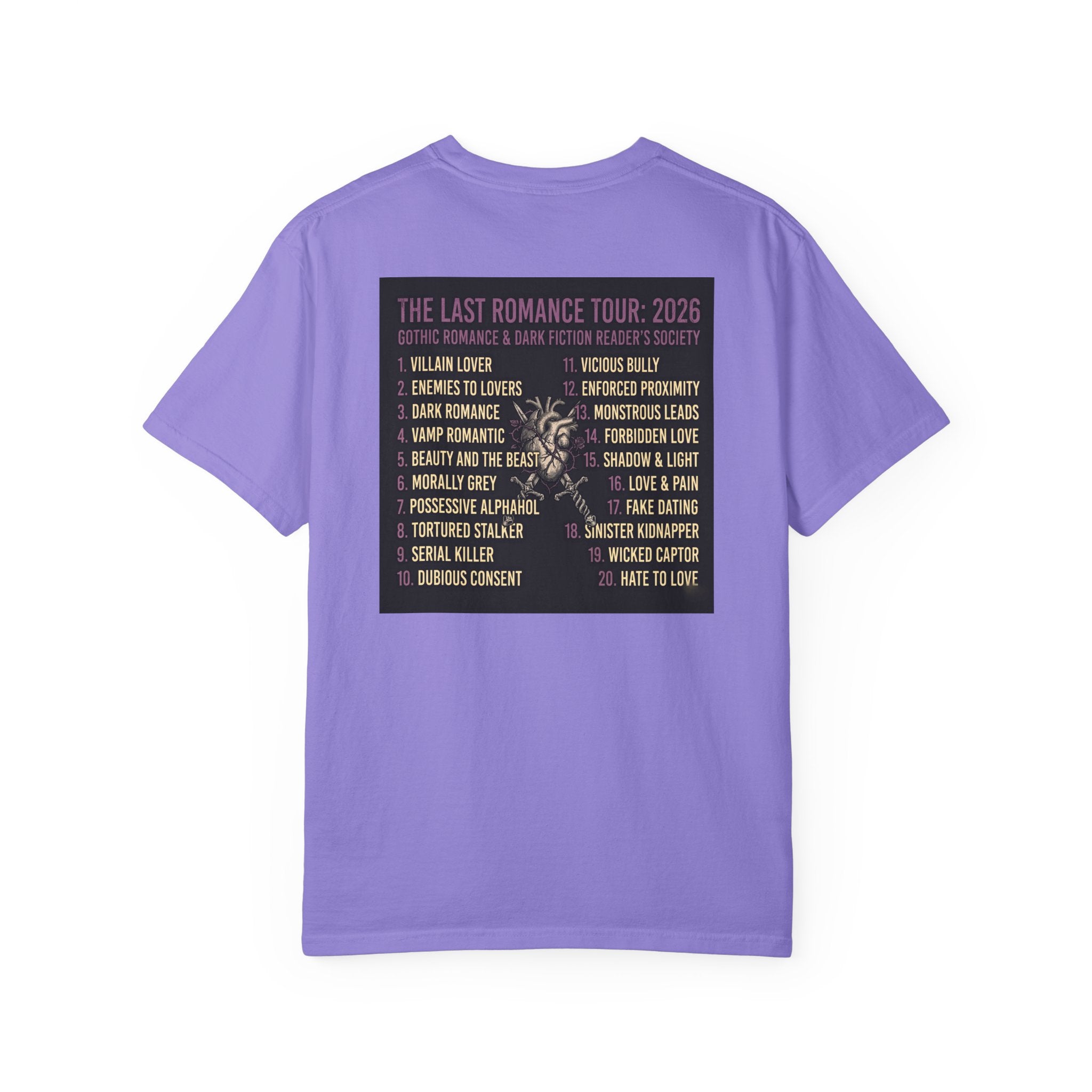T-Shirt — "Goth Girl Summer" Moonlight Reading (The Last Romance Tour 2026 Back Print)