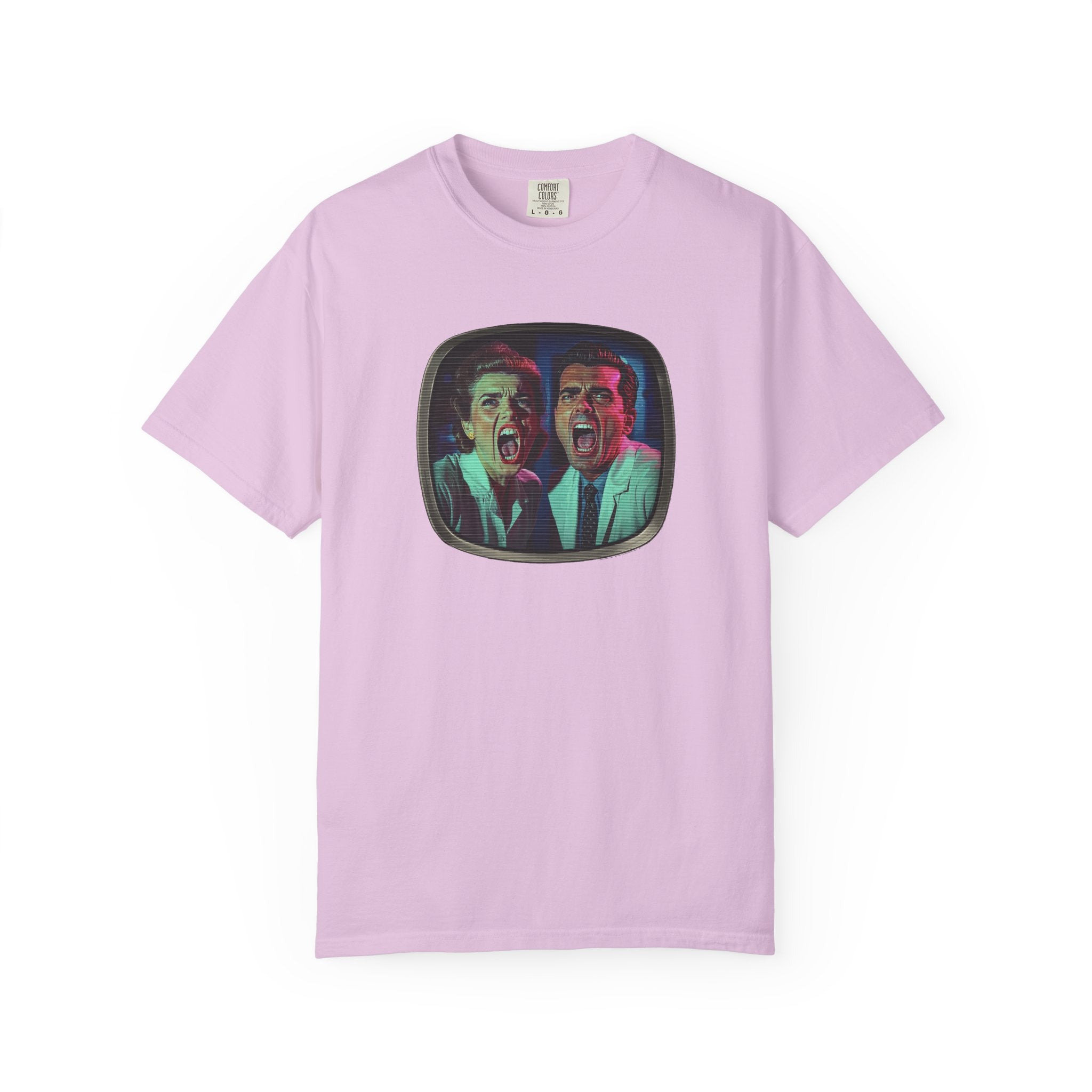 Lab Panic (front), Vampire Robots Suck (back) | Garment Dyed Tee