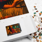 The Apocalypse Still Shines Through — Nuclear Chic Jigsaw Puzzle | Retro Poolside Pin-Up Night Scene (110, 252, 520, 1014-piece)