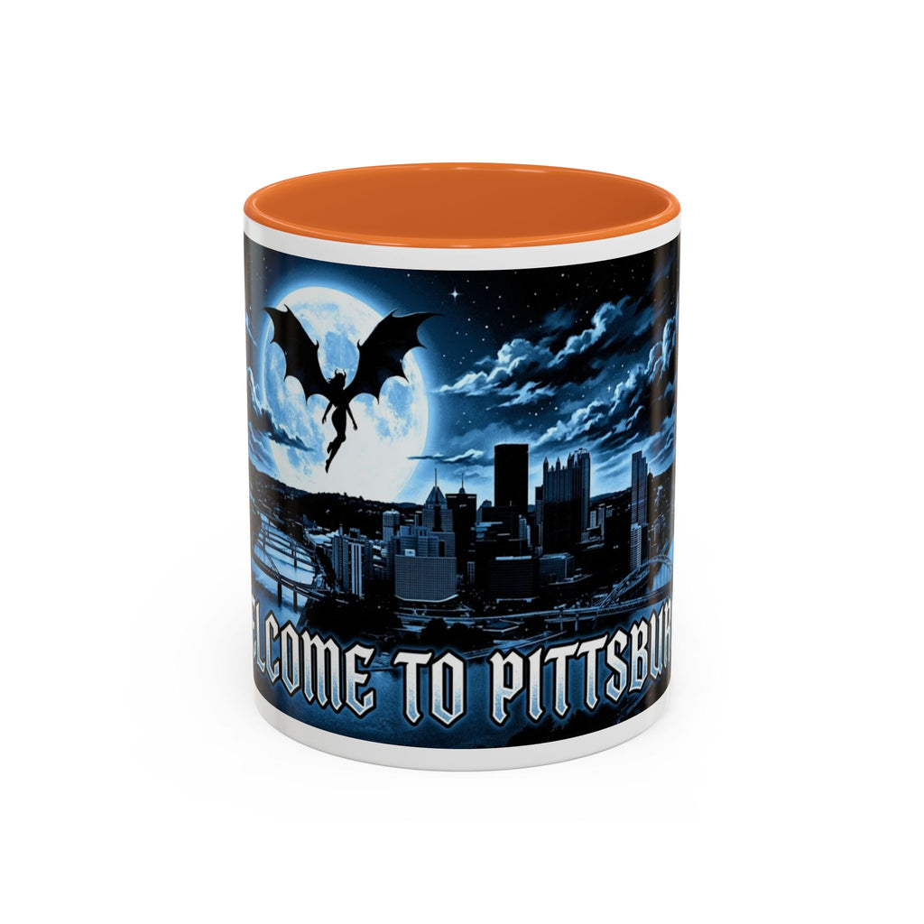 Welcome to Pittsburgh - Flying Succubus - Two-Tone Accent Mug (11oz, 15oz)