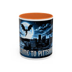 Welcome to Pittsburgh - Flying Succubus - Two-Tone Accent Mug (11oz, 15oz)