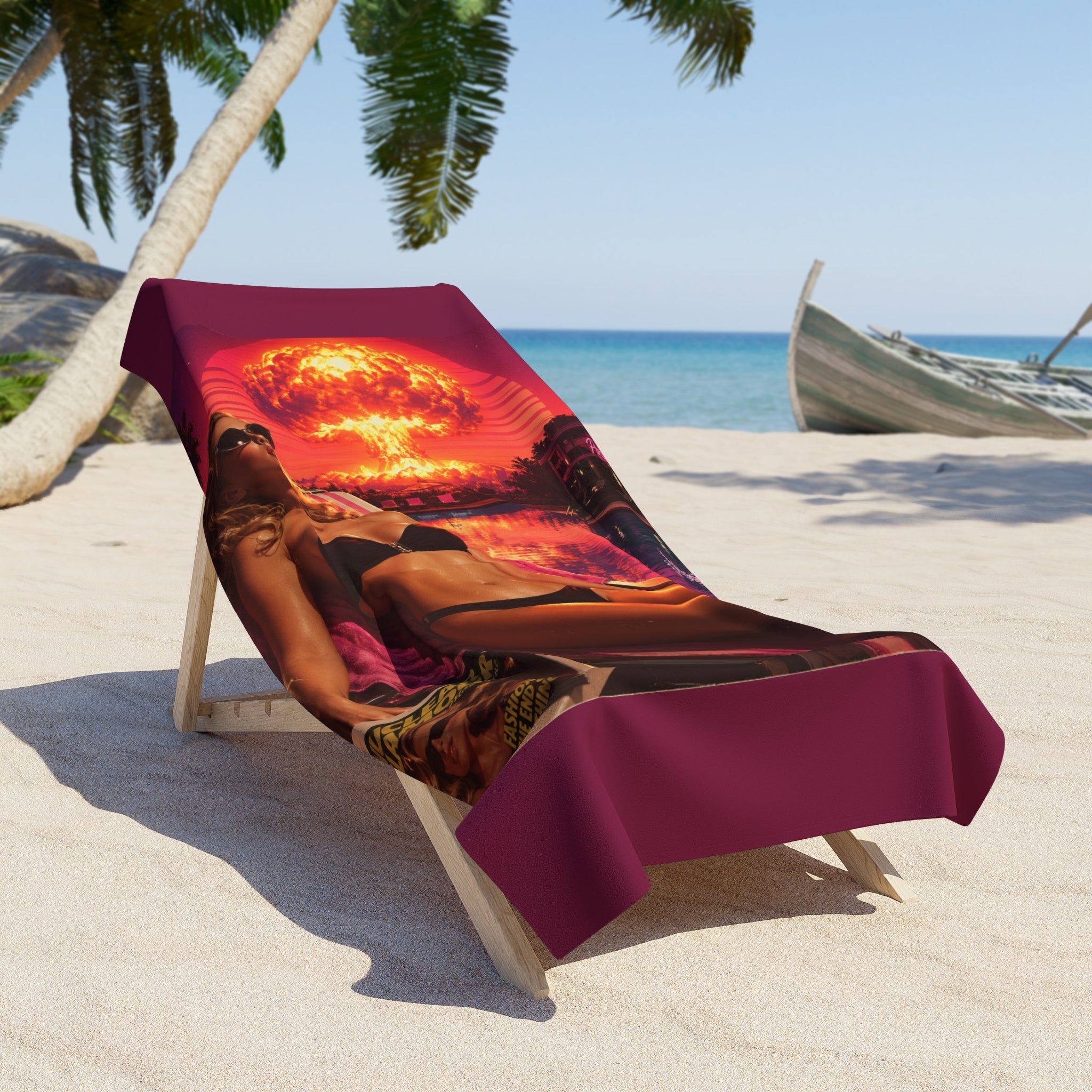 Hotter than the Blast Wave Beach Towel