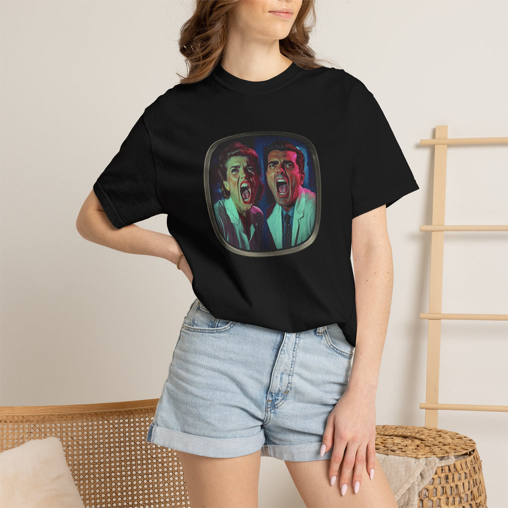 Lab Panic (front), Vampire Robots Suck (back) | Garment Dyed Tee