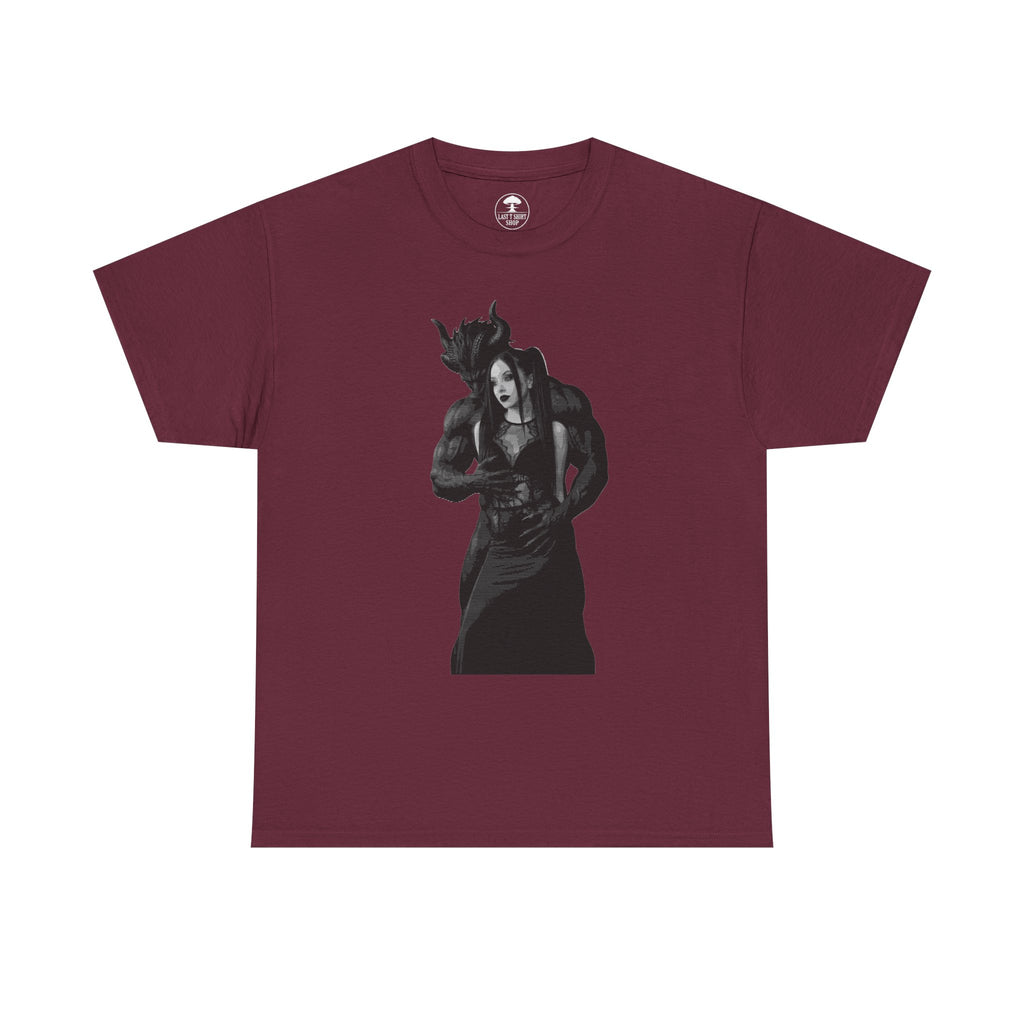 Gothic Demon and Goth Woman Embrace T‑Shirt
