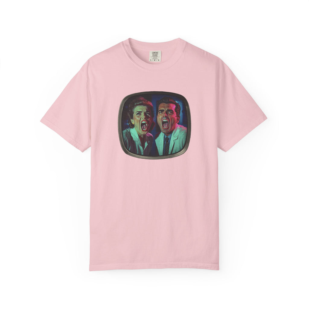 Lab Panic (front), Vampire Robots Suck (back) | Garment Dyed Tee