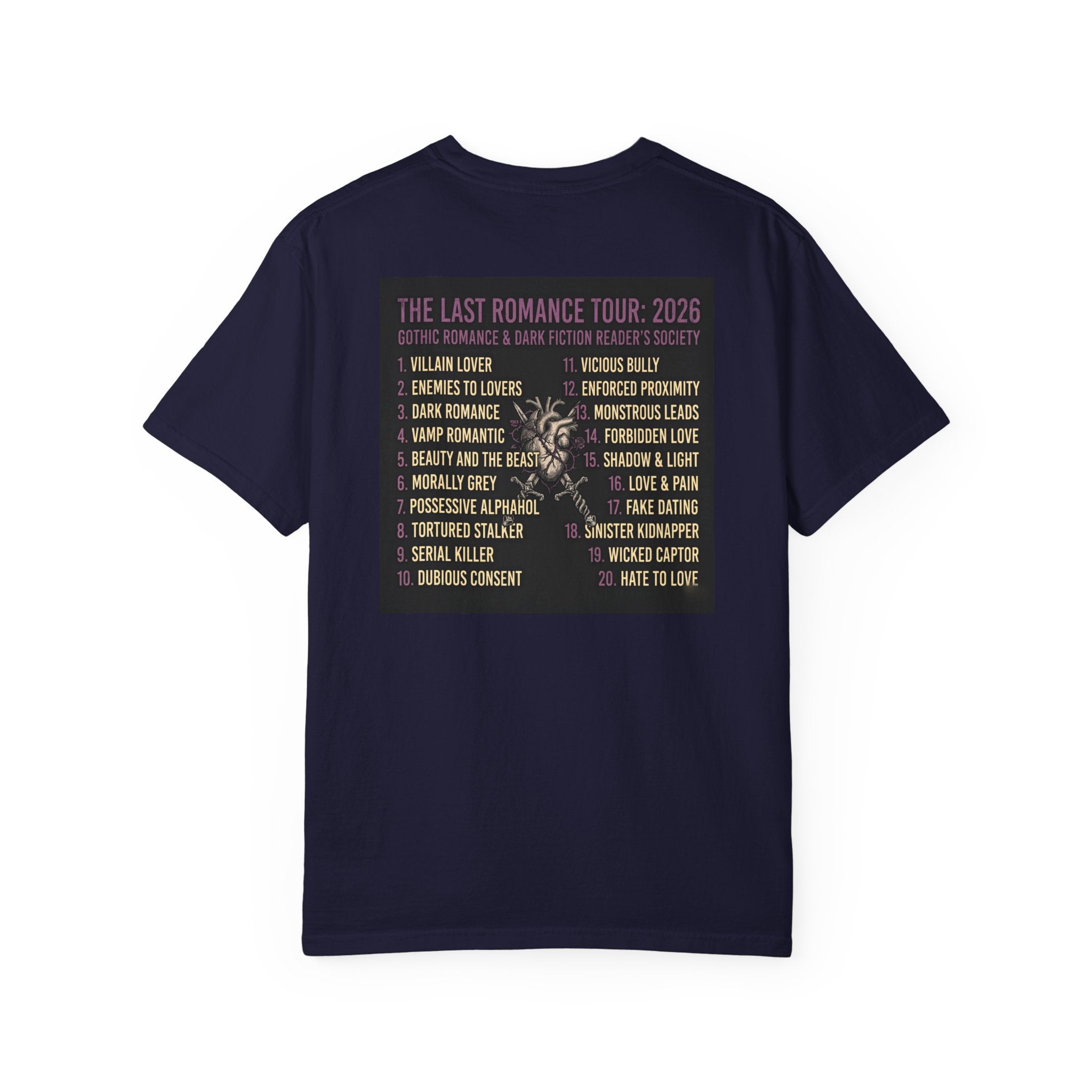 Goth Girl Summer - Moonlight Reading (The Last Romance Tour 2026 Back Print) | Dark Romance Tee