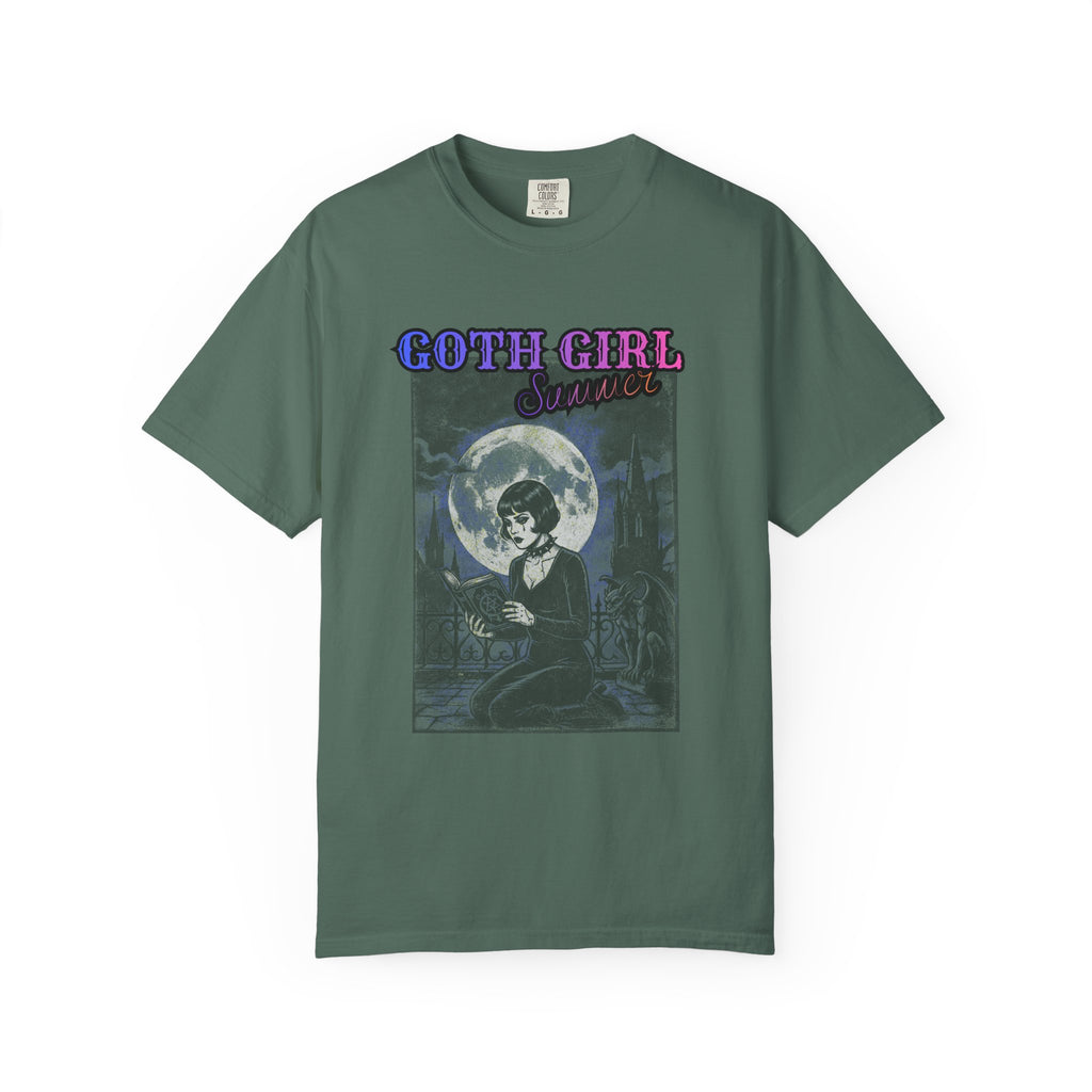T-Shirt — "Goth Girl Summer" Moonlight Reading (The Last Romance Tour 2026 Back Print)