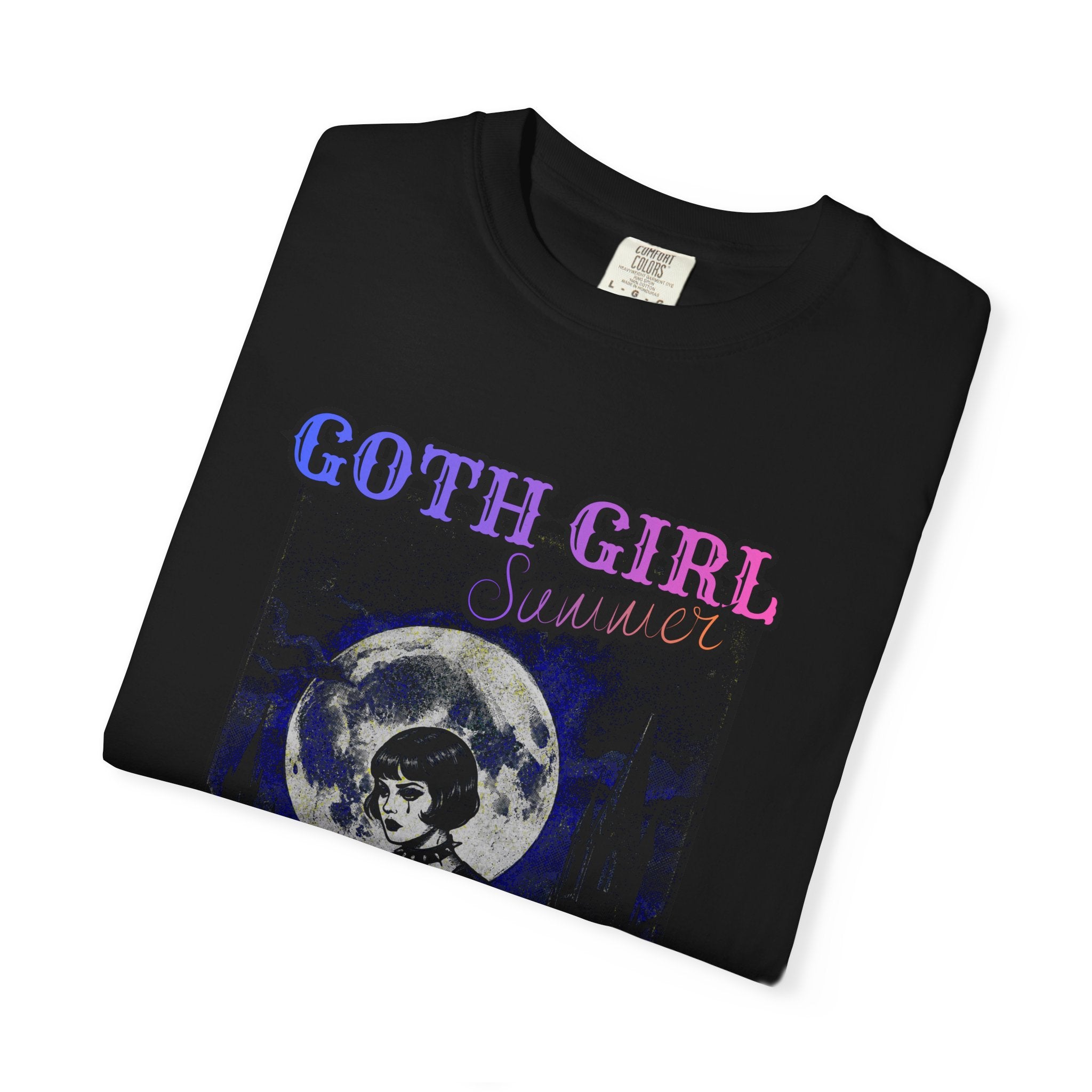 T-Shirt — "Goth Girl Summer" Moonlight Reading (The Last Romance Tour 2026 Back Print)