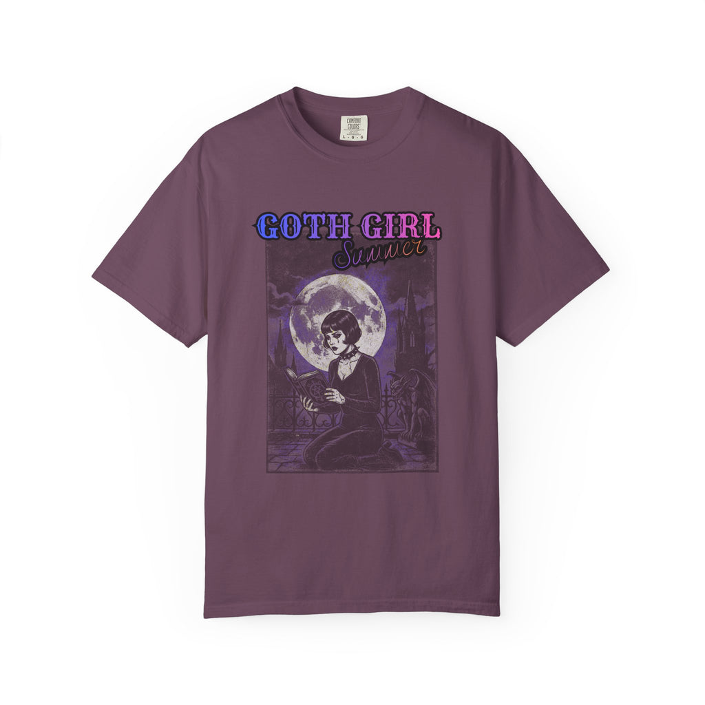 T-Shirt — "Goth Girl Summer" Moonlight Reading (The Last Romance Tour 2026 Back Print)