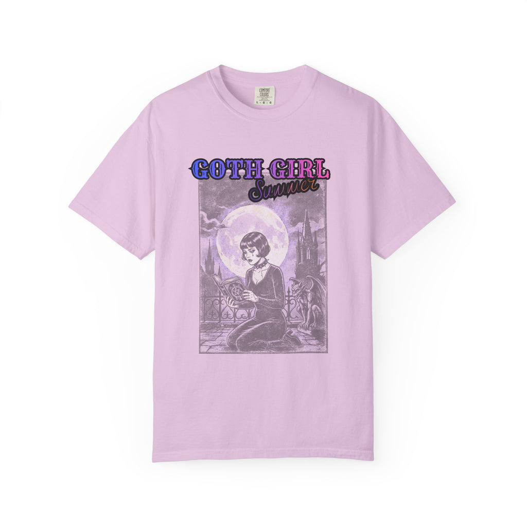 T-Shirt — "Goth Girl Summer" Moonlight Reading (The Last Romance Tour 2026 Back Print)