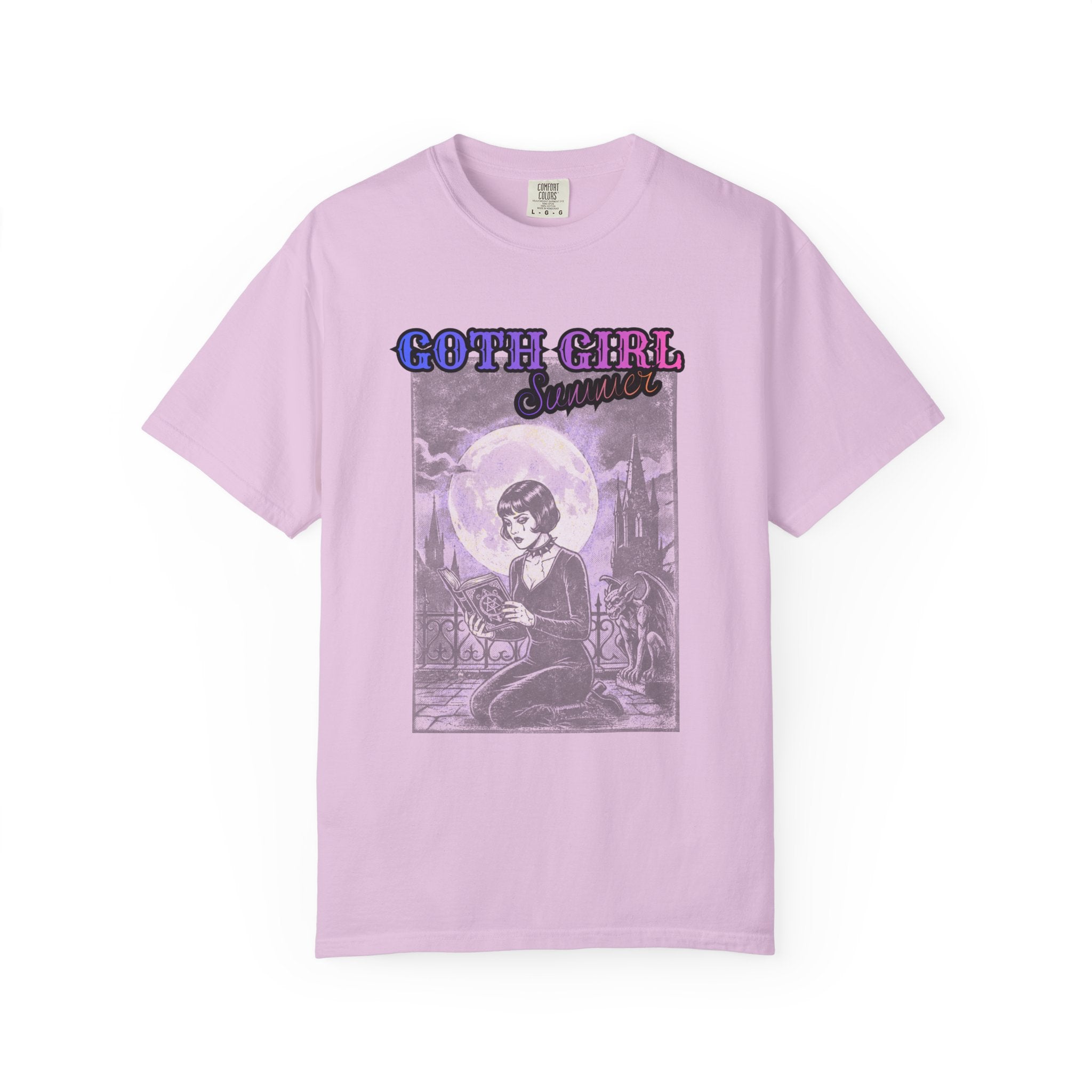 T-Shirt — "Goth Girl Summer" Moonlight Reading (The Last Romance Tour 2026 Back Print)
