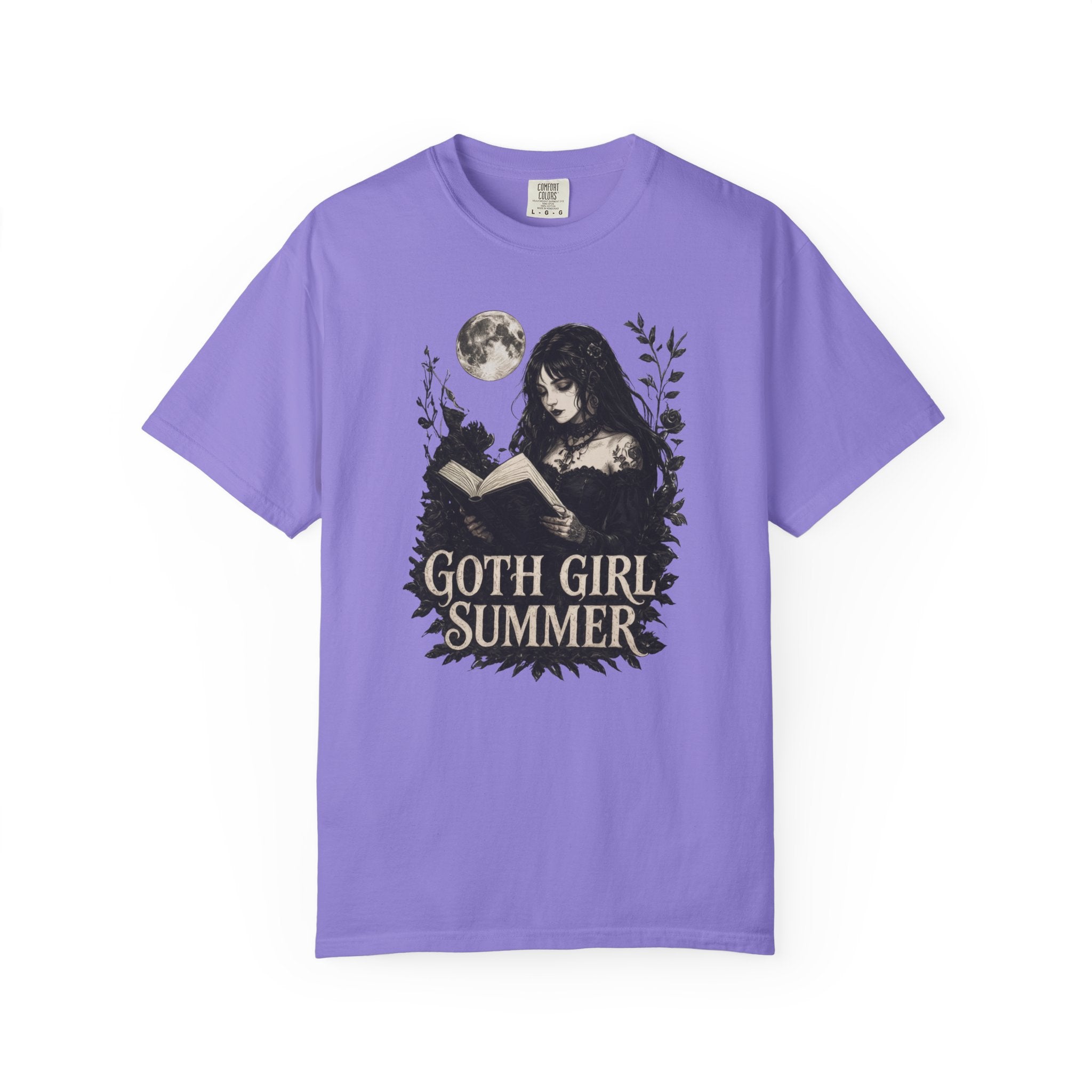 Goth Girl Summer: Midnight Reading Edition | Dark Romance Tee | Comfort Colors 1717