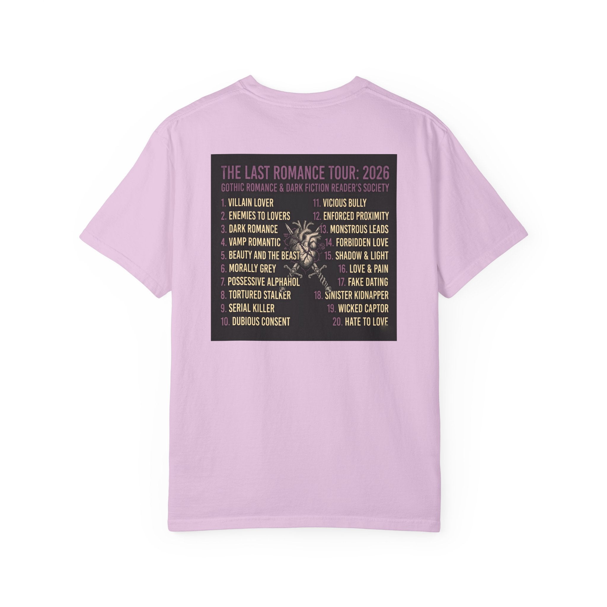 T-Shirt — "Goth Girl Summer" Moonlight Reading (The Last Romance Tour 2026 Back Print)